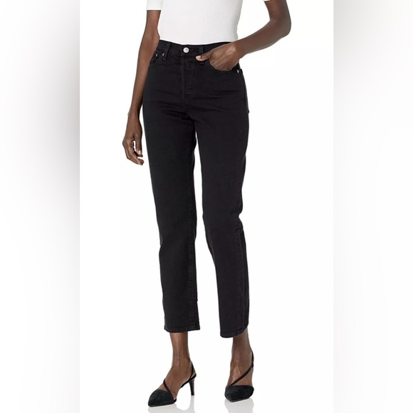 Levi's PremiumWEDGIE STRAIGHT FIT WOMEN'S JEANS; 26x26 Black Sprout - Picture 1 of 12